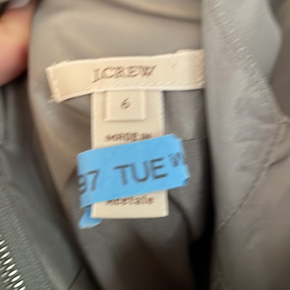 J crew mid-length dress in silver/gray; size 6 - Picture 3 of 3